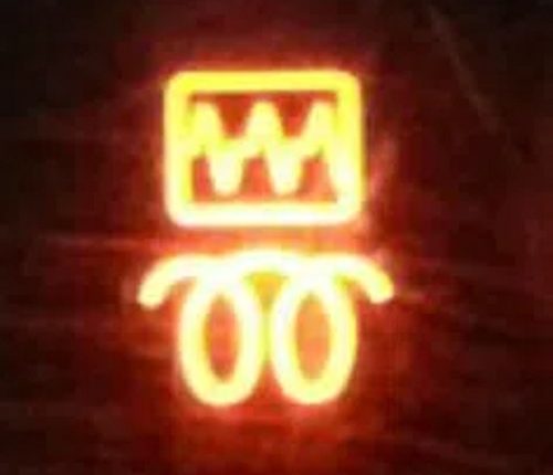 Renault symbol ısıtma lambası yanıyor